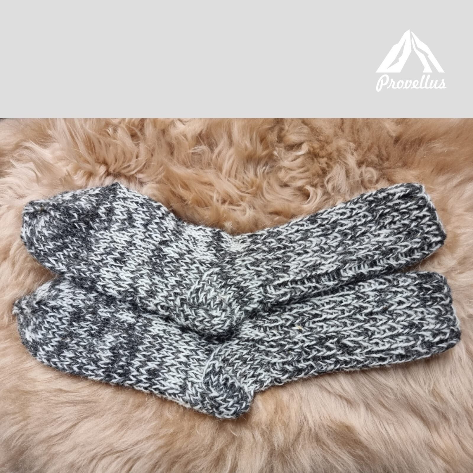 Provellus Haussocken Handgestrickte Wollsocken Dick Warm EU 36-46 Unikat günstig online kaufen