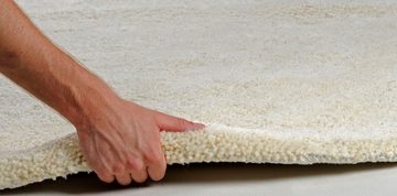 Wollteppich Hadj Uni, THEKO, rechteckig, Höhe: 25 mm, echter Berber Teppich, reine Wolle, meliert, handgeknüpft