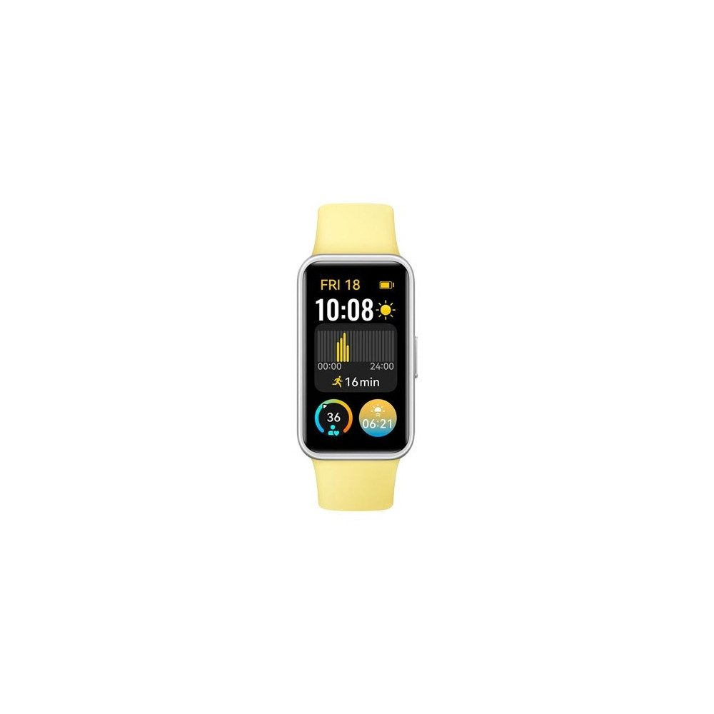 Huawei Huawei Band 9 Lemon Yellow Smartband. Smartwatch, Smartband in stilvollem Lemongelb, Integrierte Gesundheitsfunktionen