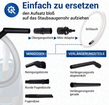 VIOKS Saugdüse Minidüsenset universal, 8-teilig für 32mm 35mm Rohr-Ø für Staubsauger