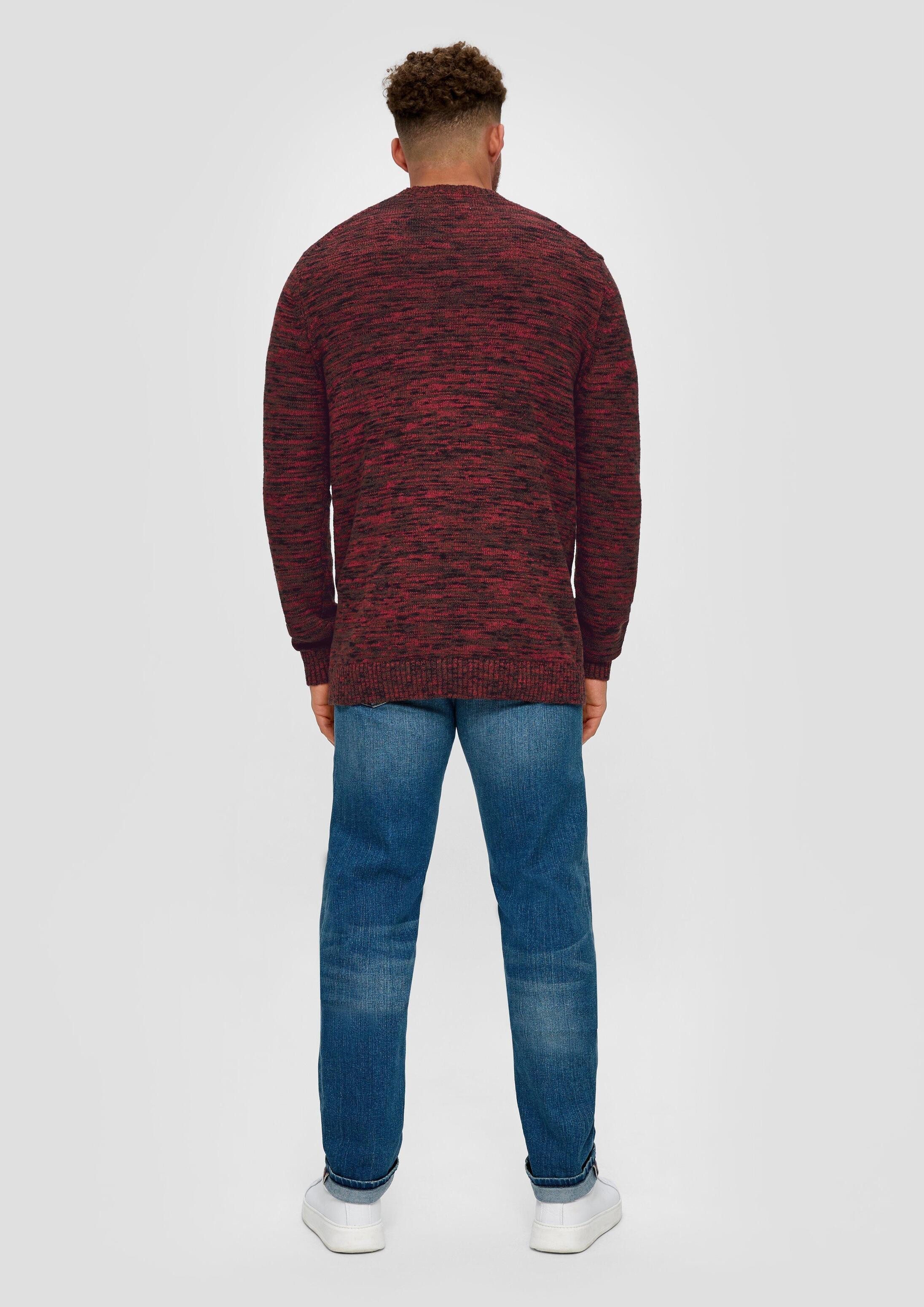 s.Oliver Longpullover Strickpullover Strickpullover mit Effektgarn