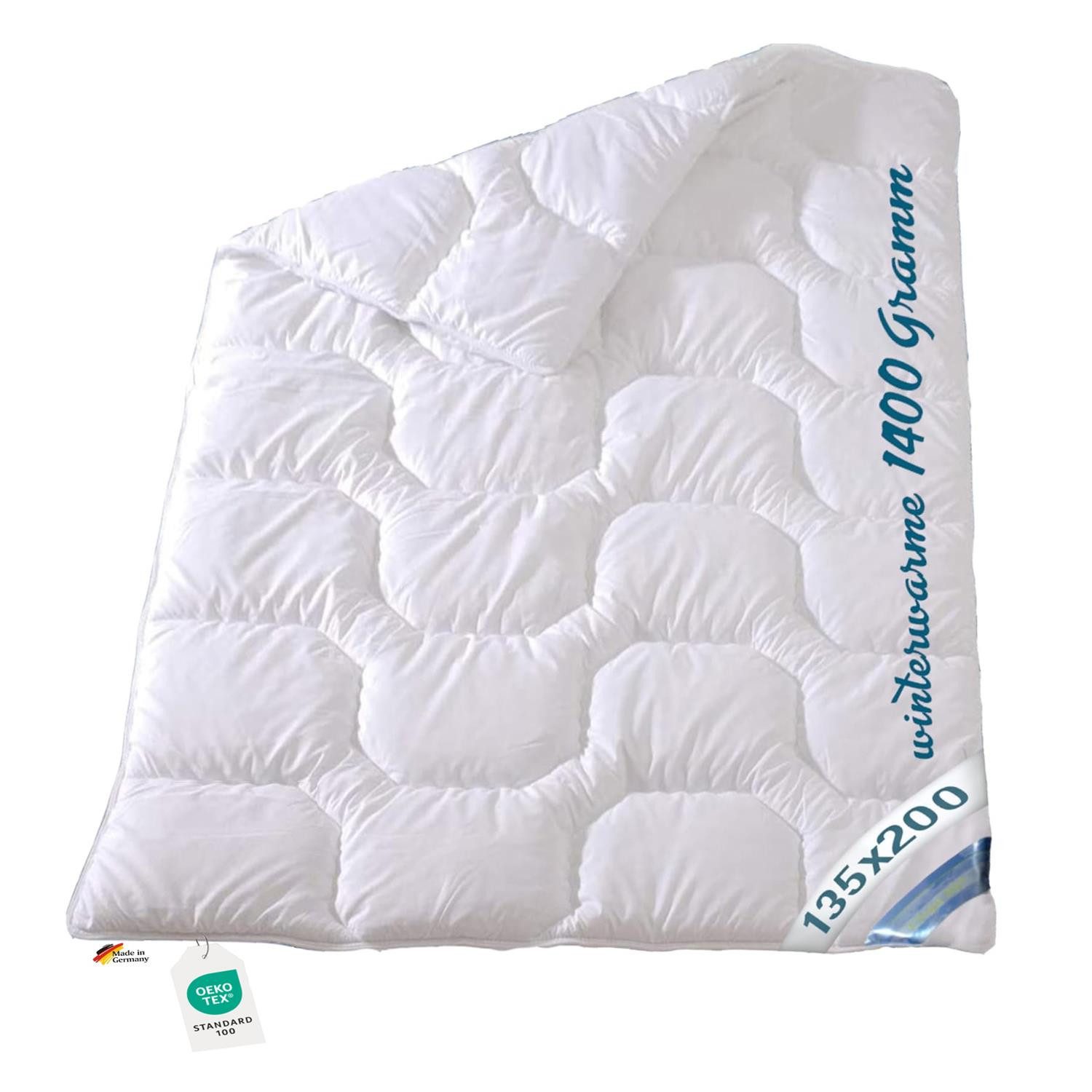 Garanta Kunstfaserbettdecke Extra warme Winter Bettdecke Duo Steppbett Baumwollbezug 135x200 95°, Füllung: 100% Klimafaser, Bezug: 100% Baumwolle, Waschbar bis 95°