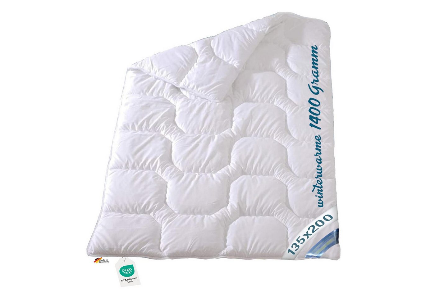 Garanta Kunstfaserbettdecke Extra warme Winter Bettdecke Duo Steppbett Baumwollbezug 135x200 95°, Füllung: 100% Klimafaser, Bezug: 100% Baumwolle, Waschbar bis 95°