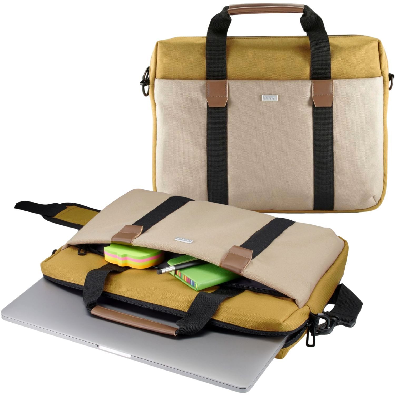 Hama Laptoptasche Notebook-Tasche Schutz-Hülle 15,6" - 16,2" Silvan (Notebook-Tasche), Business Cover Laptop-Case Bag für 15" 15,6" 16" 16,1" 16,2" Zoll
