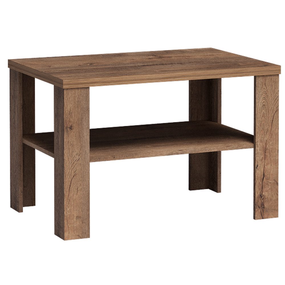 Lomadox Couchtisch TEORA-161, in Lefkas Eiche Ablageboden 60x59,5x90 cm