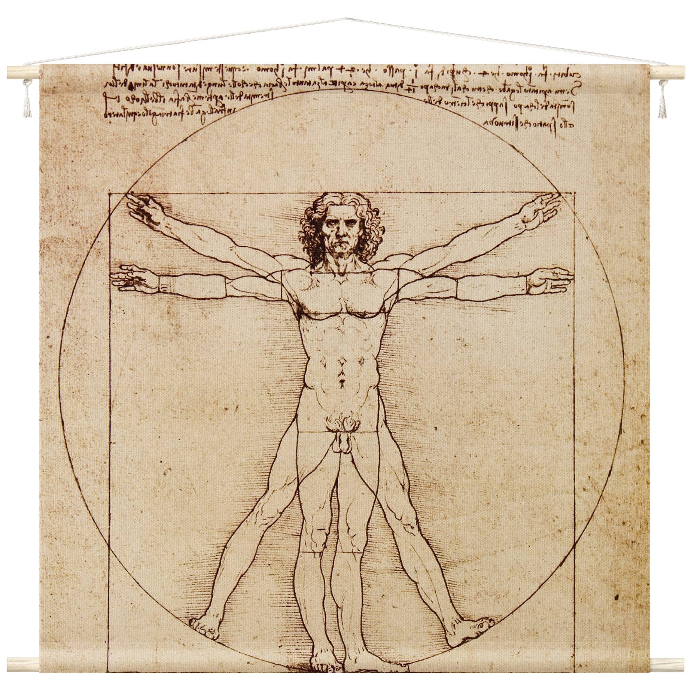 Wandteppich modern Sprüche braun