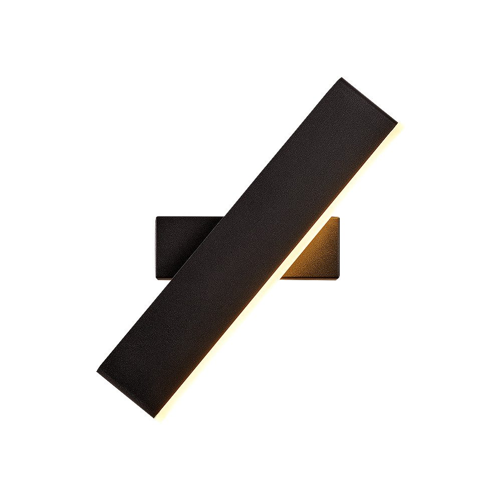 Riserva LED Wandstrahler LED Wandleuchte Innen 7W Schwarz Drehbar 3000K 30cm, LED wechselbar