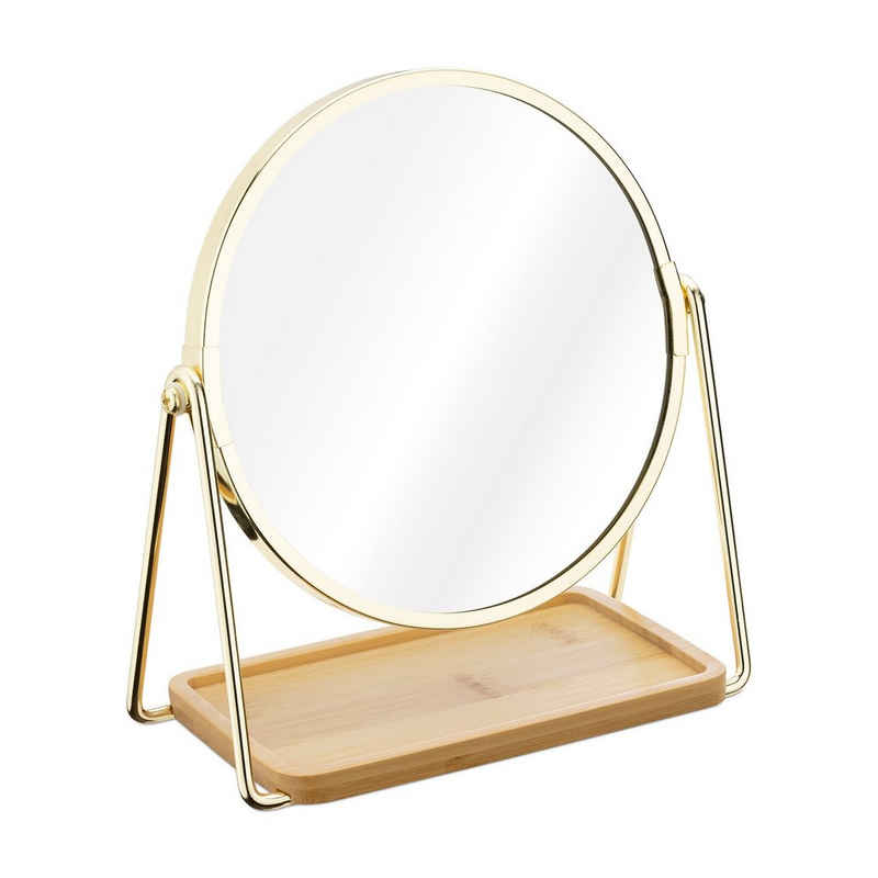 Navaris Kosmetikspiegel Kosmetikspiegel Schminkspiegel - doppelseitiger Spiegel 360°