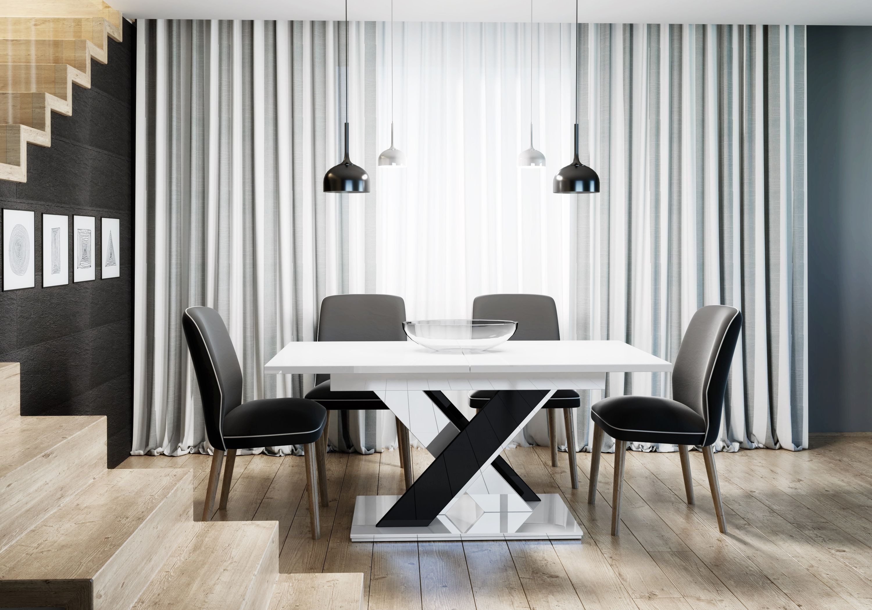 designimpex Esstisch Design PA-222 Tisch ausziehbar 140 - 180 cm Esszimmer