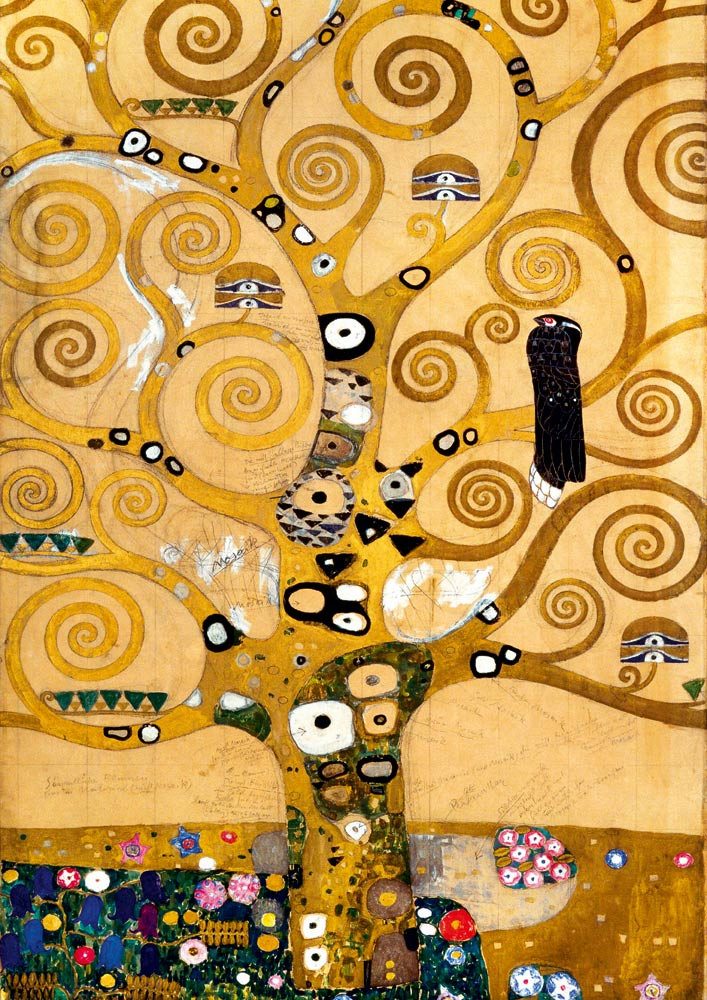 Bluebird Puzzle Puzzle Gustave Klimt - The Tree of Life, 1909, Puzzleteile