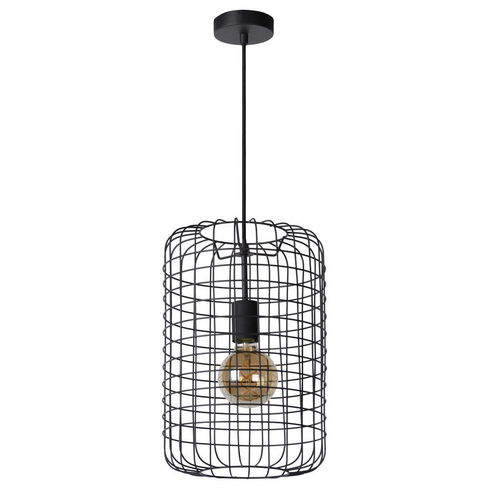 Lucide Pendelleuchte Pendelleuchten Esmee in Schwarz E27