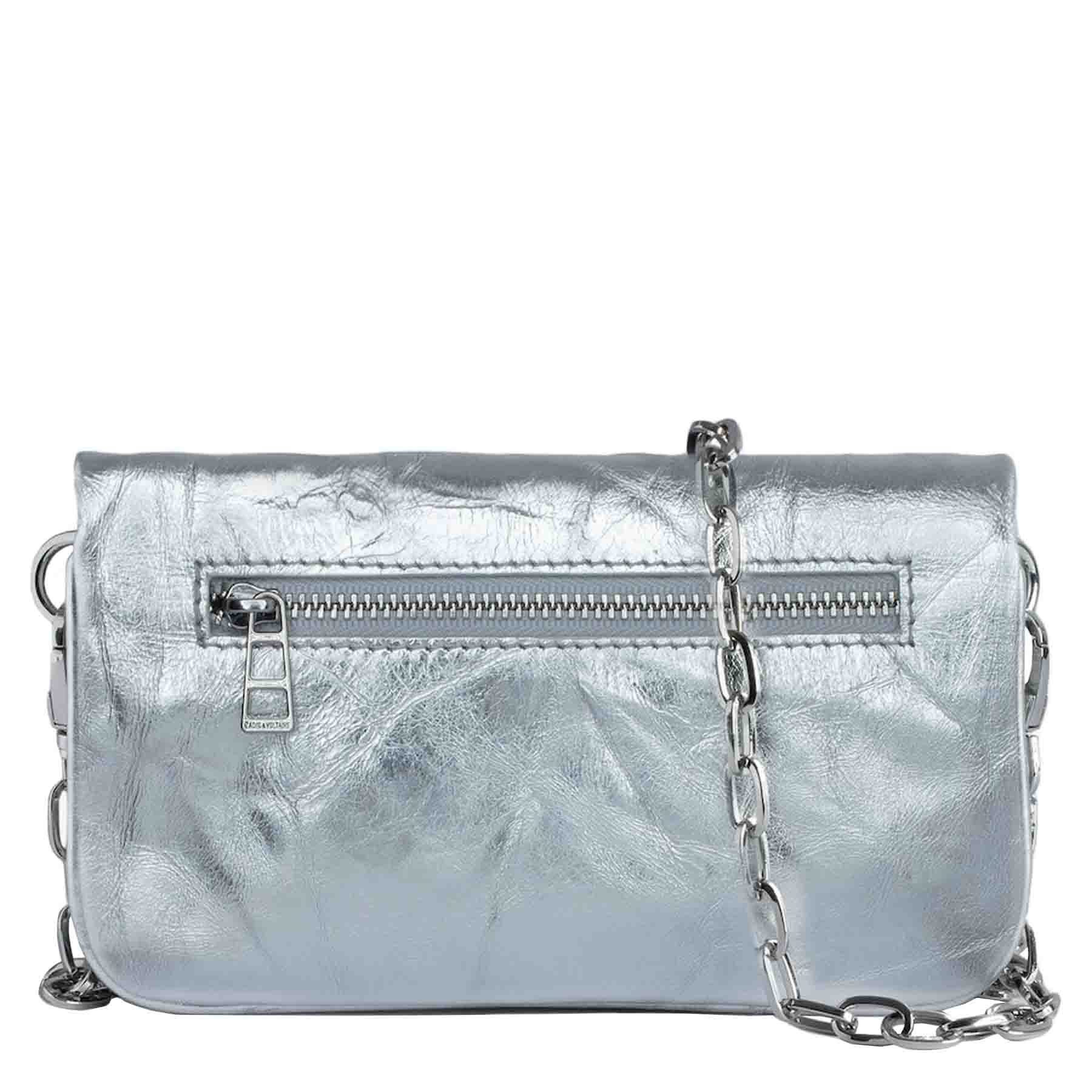 ZADIG & VOLTAIRE Handtasche Tasche ROCK NANO MUST CREASED METAL