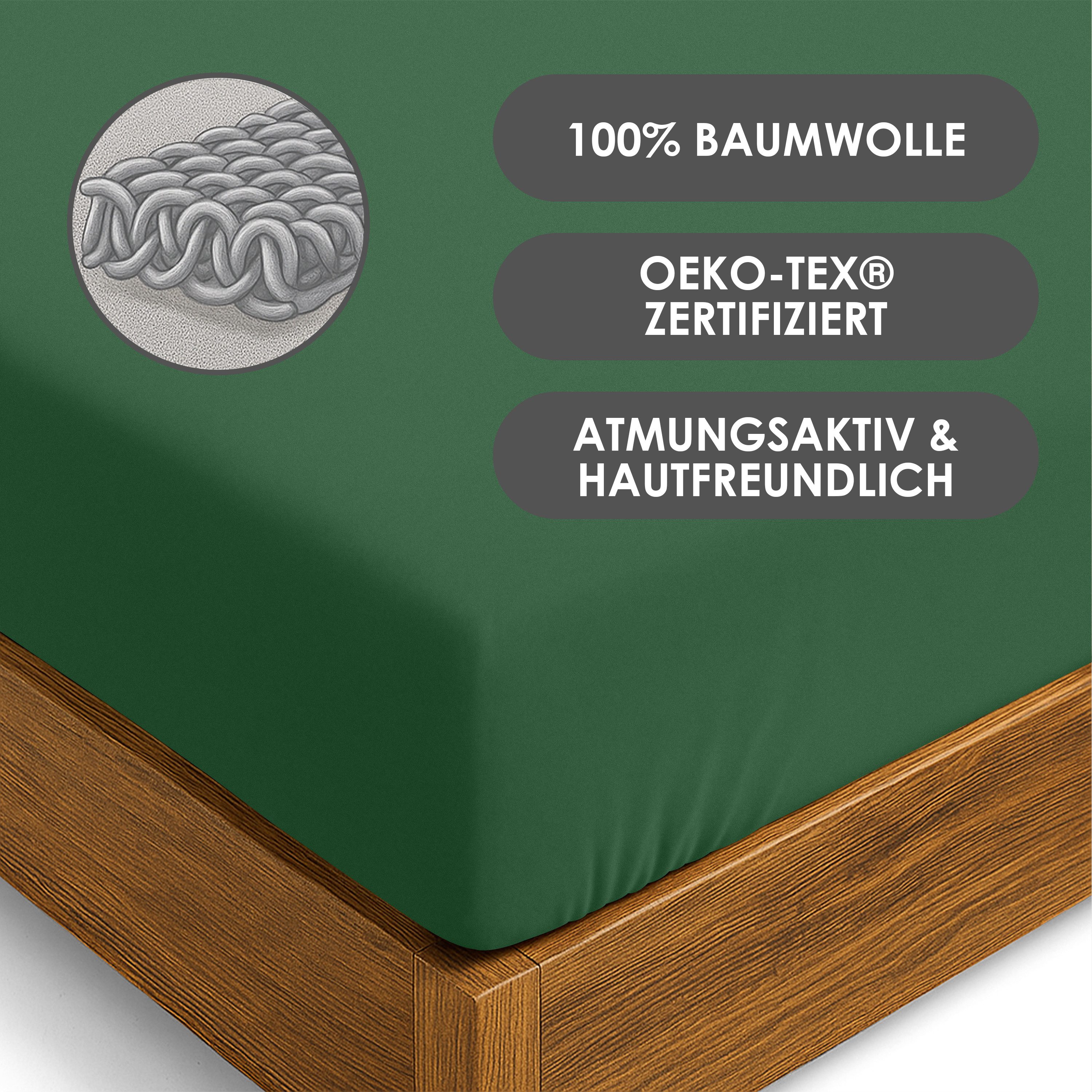 Strauss Home Spannbettlaken Premium, Gummizug: Rundumgummi, 150gr/m2 Premiu günstig online kaufen