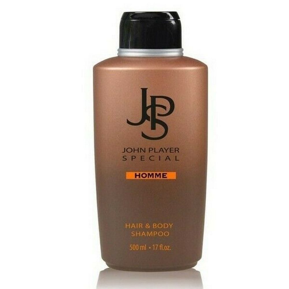 John Player Special Haarshampoo Homme Hair & Body Shampoo 2 x 500 ml, Spar-Set