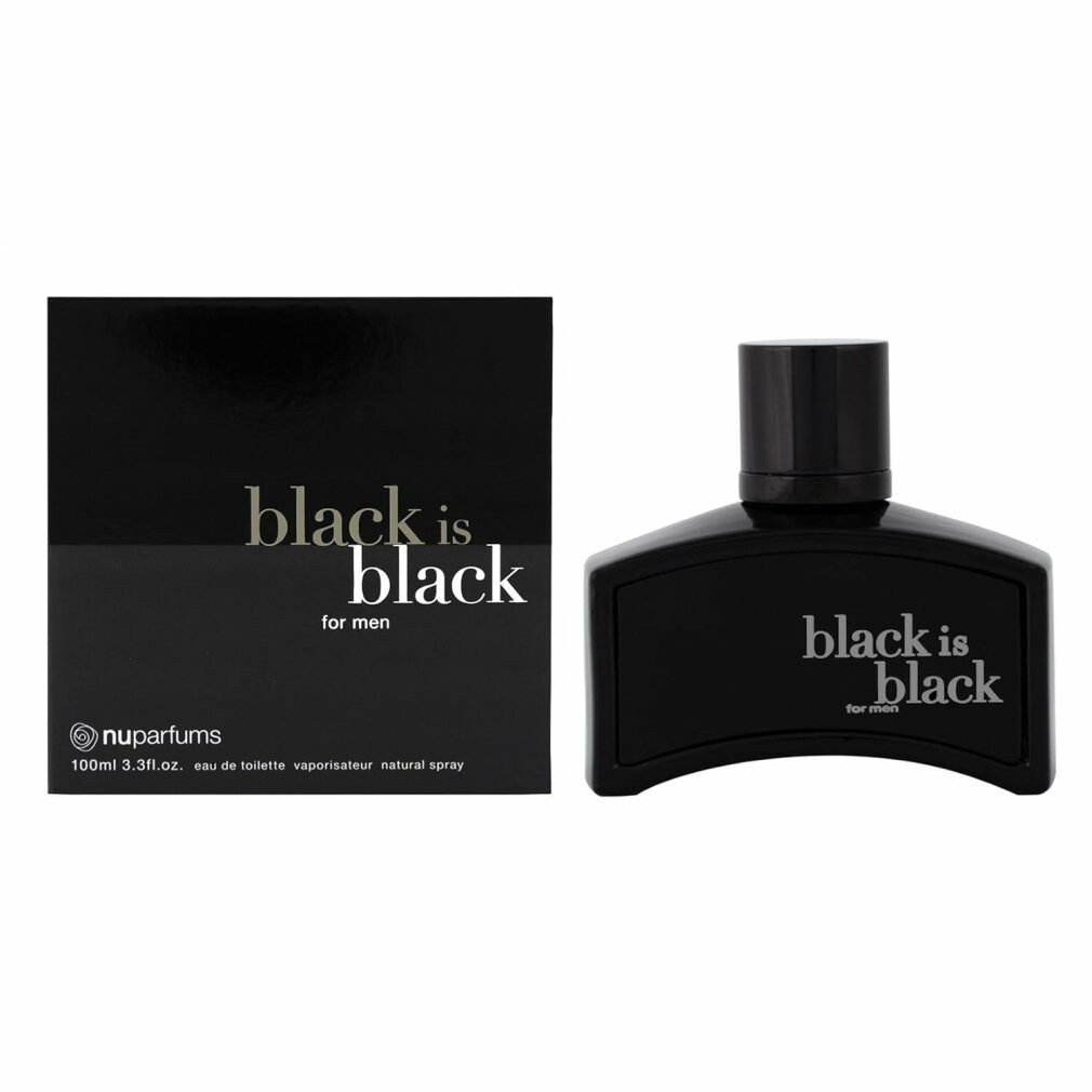Nu Parfums Eau de Toilette Black Is Black EdT 100ml für Männer