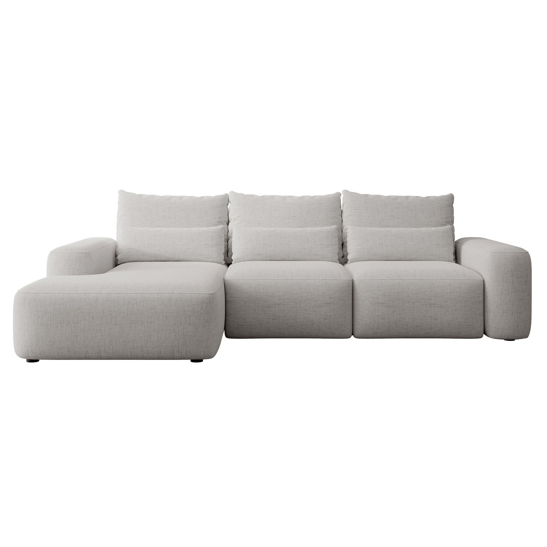Selsey Ecksofa CARNOS, mit Schlaffunktion, Bettkasten, wasserfestem Chenille, Lendenkissen