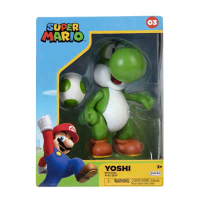 Jakks Pacific Merchandise-Figur Super Mario - Yoshi 10 cm Figur (Sammlerbox), (Set, 2-tlg)