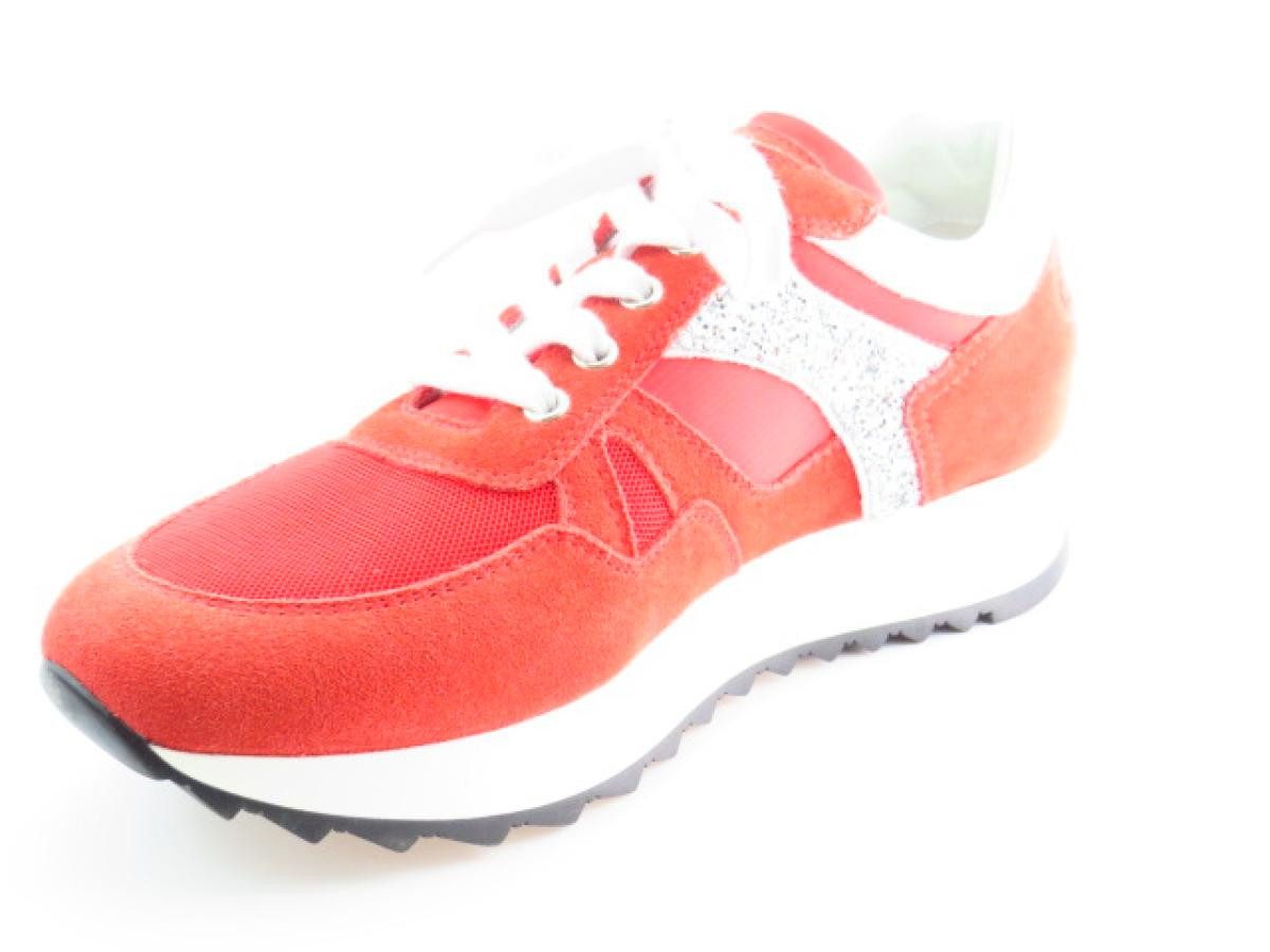 Nero Giardini Velour rosso/silber Sneaker günstig online kaufen