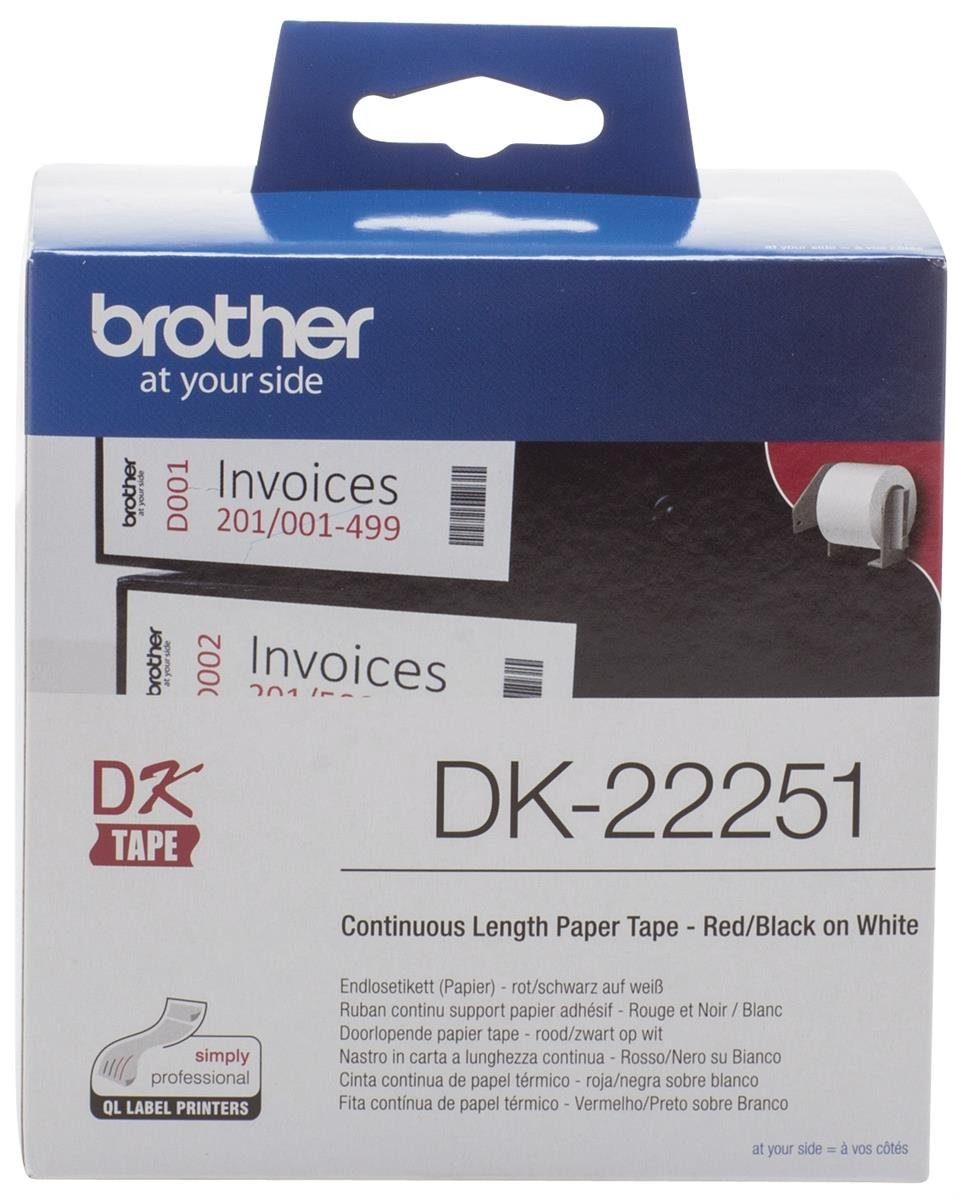 QL800/810/820 Brother Kugelschreiber Endlosetiketten DK-22251 Brother