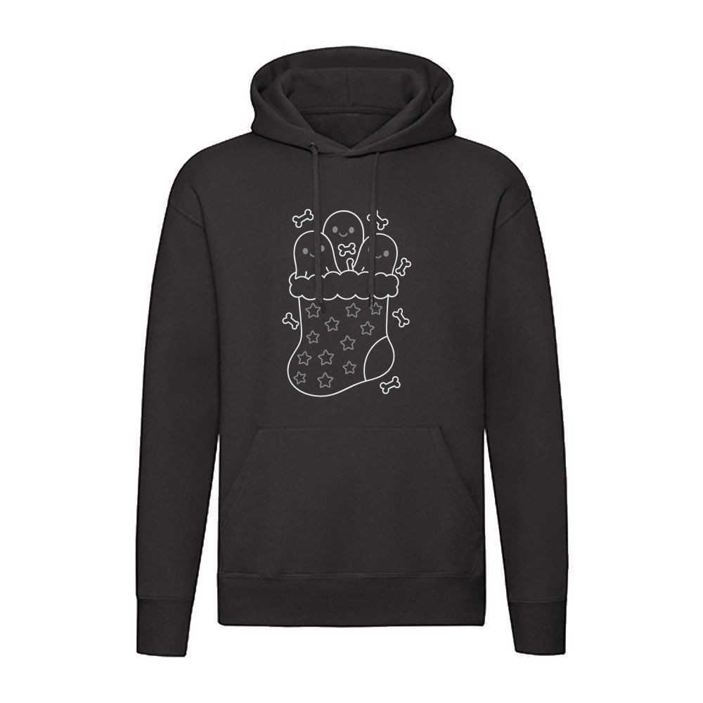 Hoodie Weihnachtssocke mit Geistern
