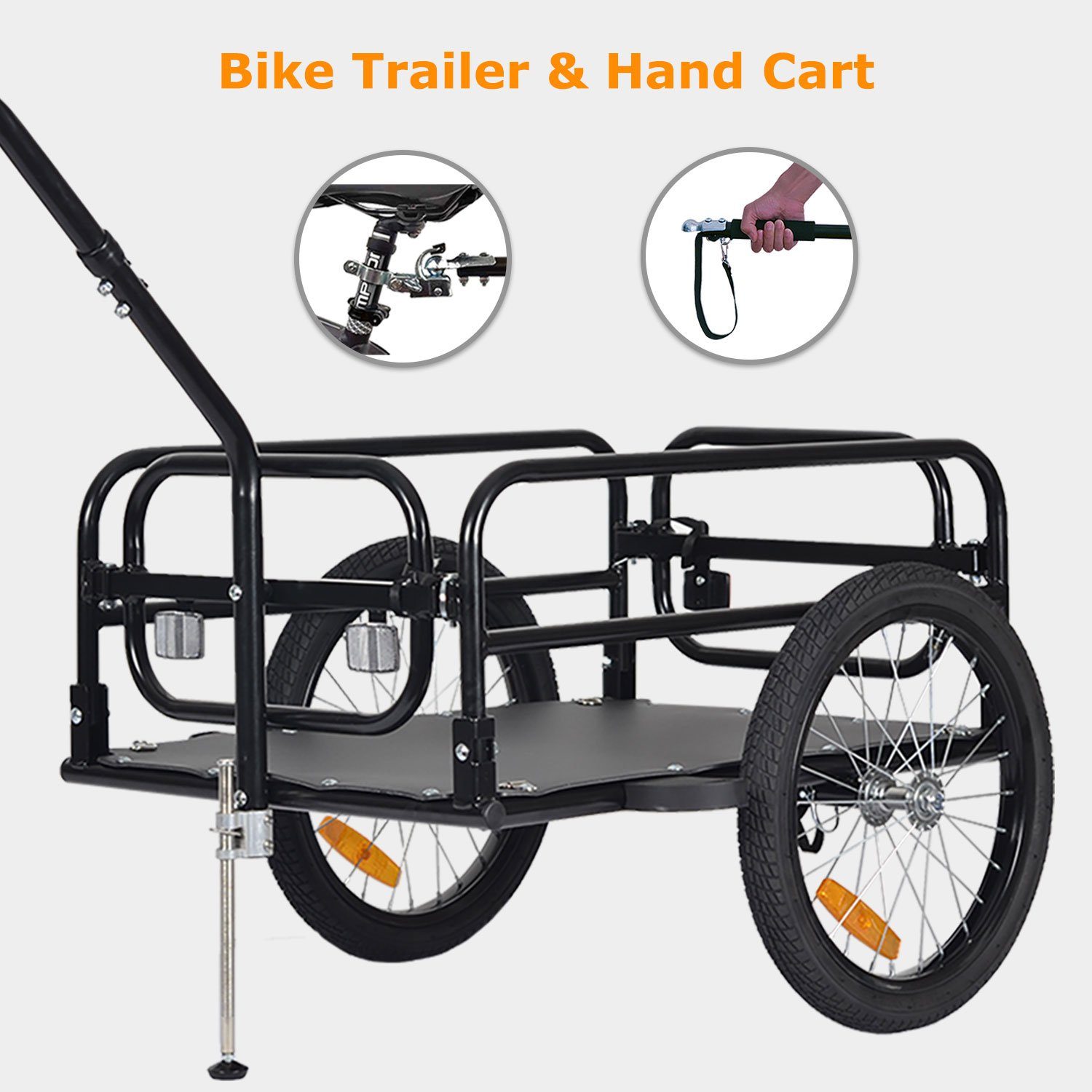 TIGGO Fahrradlastenanhänger Tiggo City Porter Fahrrad - und Lastenanhänger, Ladefläche: 67x46x25cm