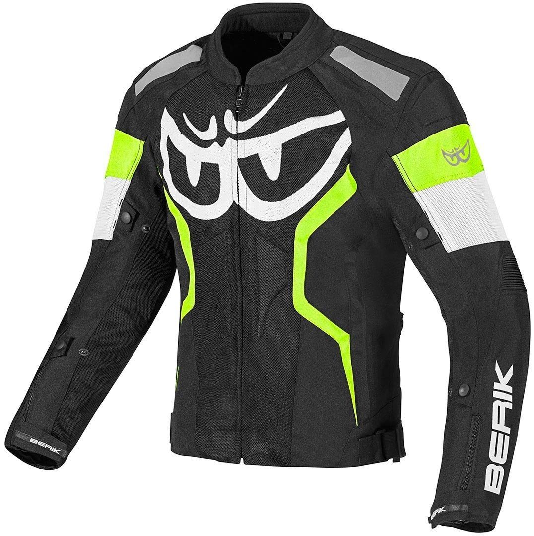 Textiljacke Motorradjacke Imola Motorrad Black/White/Yellow Air Berik