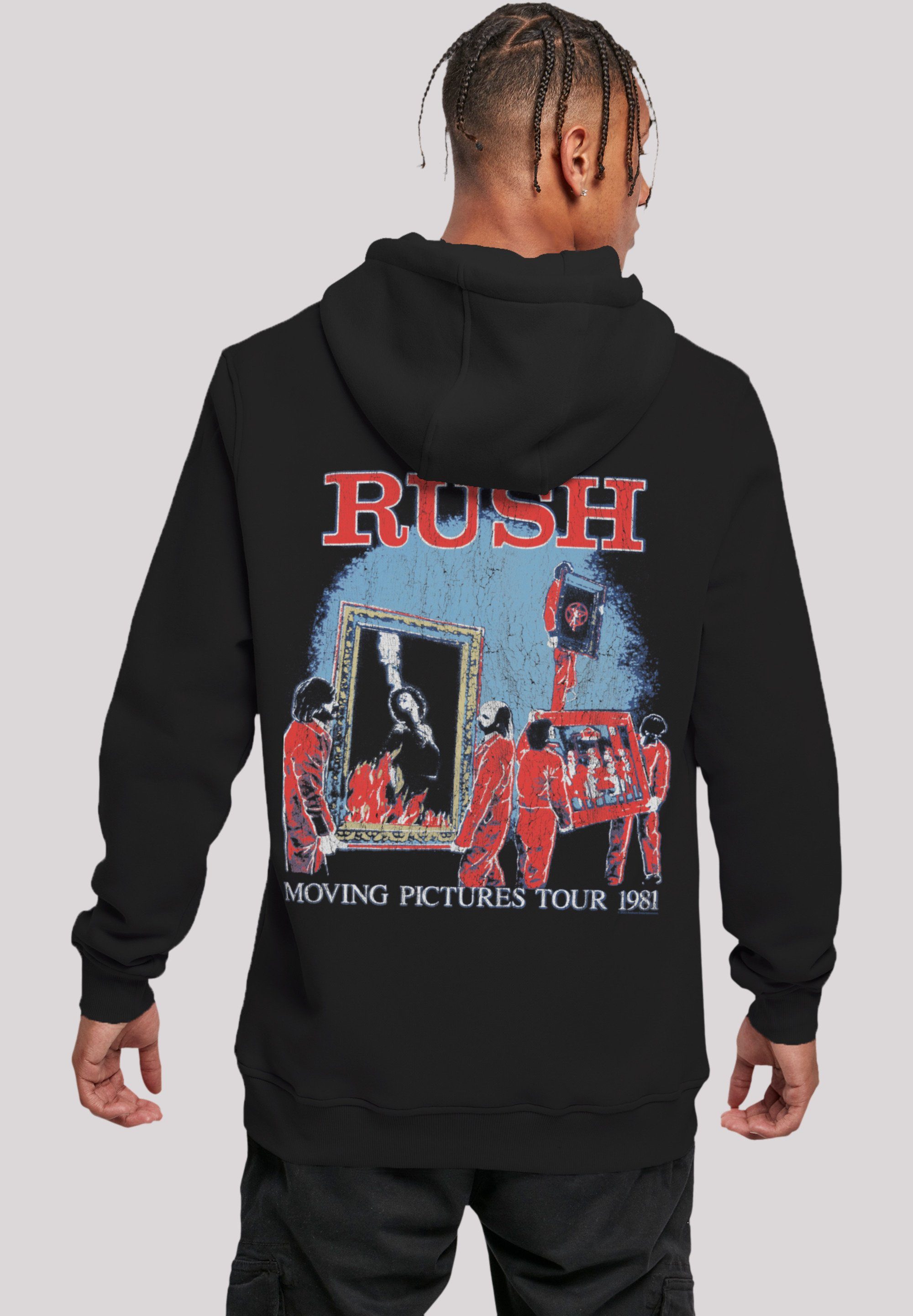 F4NT4STIC Kapuzenpullover Rush Rock Band Moving Pictures Tour Premium Qualität schwarz
