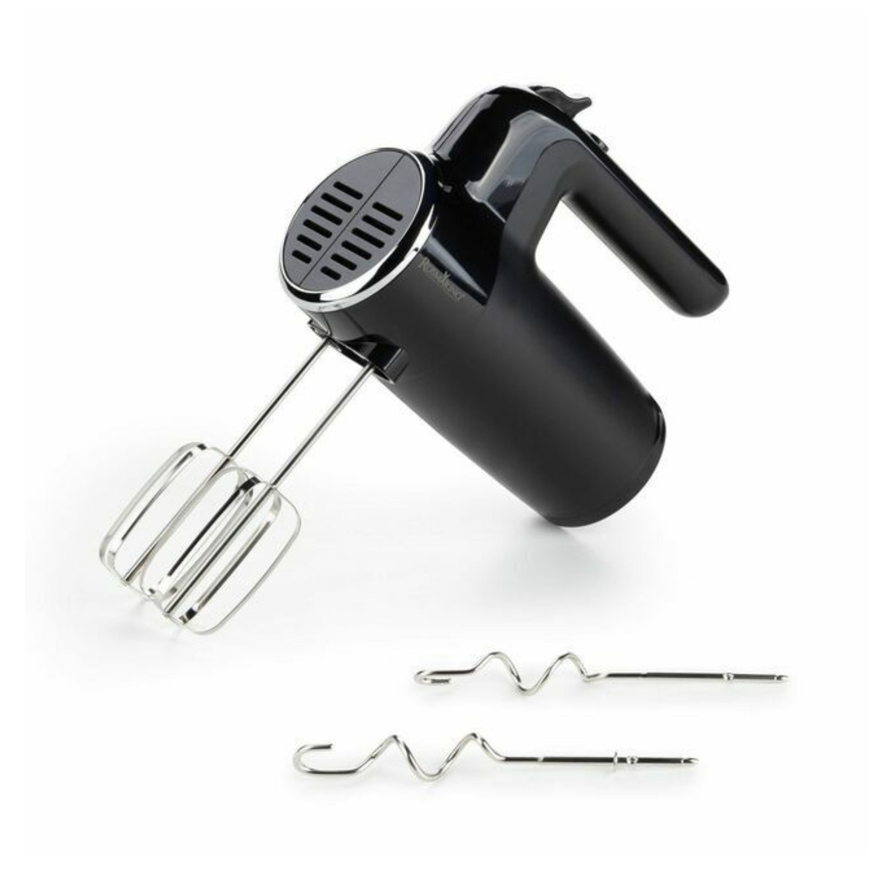 ROSMARINO Handmixer Handrührer: 7 Geschwindigkeiten, Turbofunktion, Edelstahl-Knethaken, 300,00 W