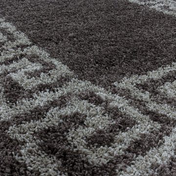 Teppich Hochflor Teppich Halo Taupe, Teppich Boss, rechteckig, Höhe: 30 mm