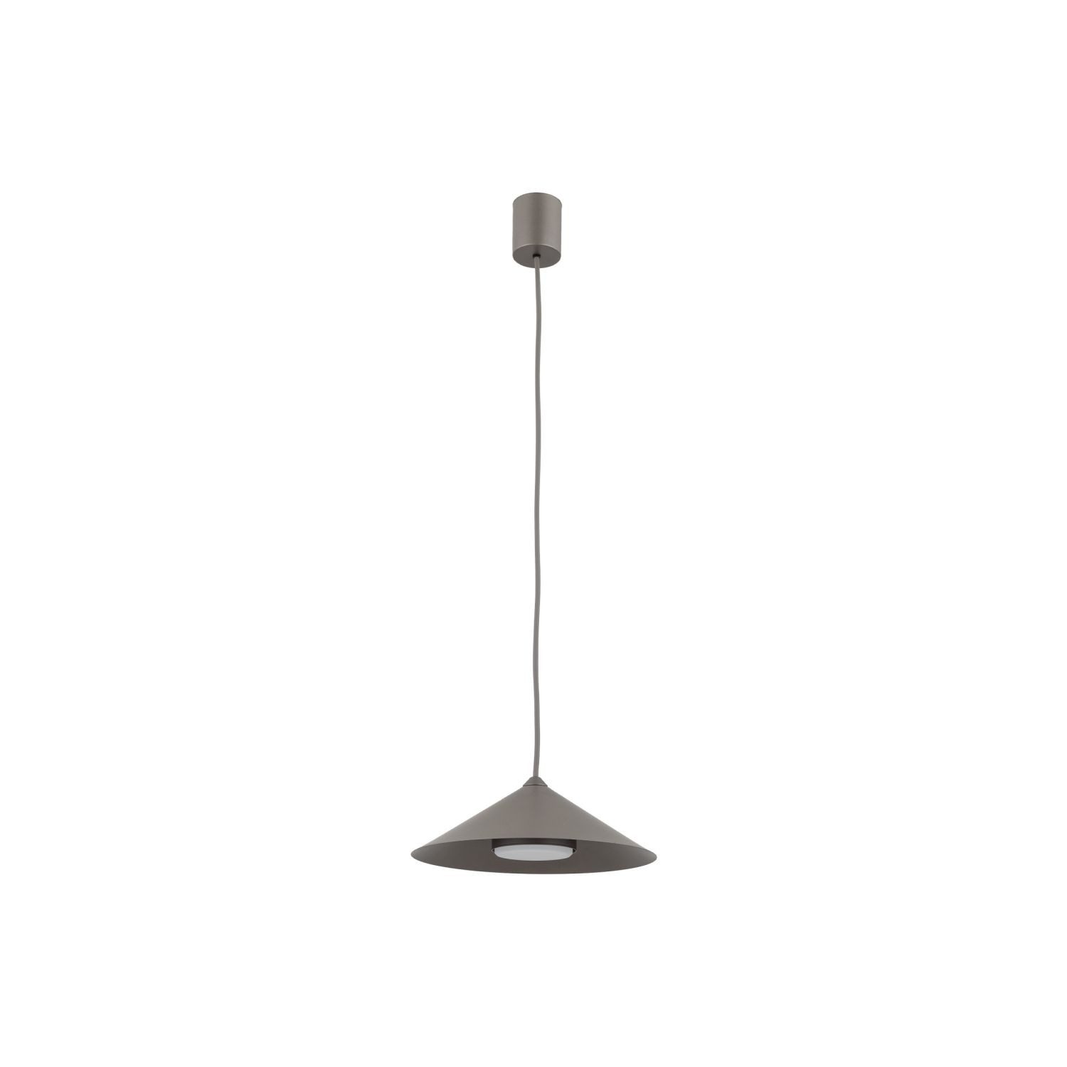 Licht-Erlebnisse Pendelleuchte ALNO, ohne Leuchtmittel, Metall GX53 D: 23 cm H: max. 140 cm Braun rund Modern Hängeleuchte