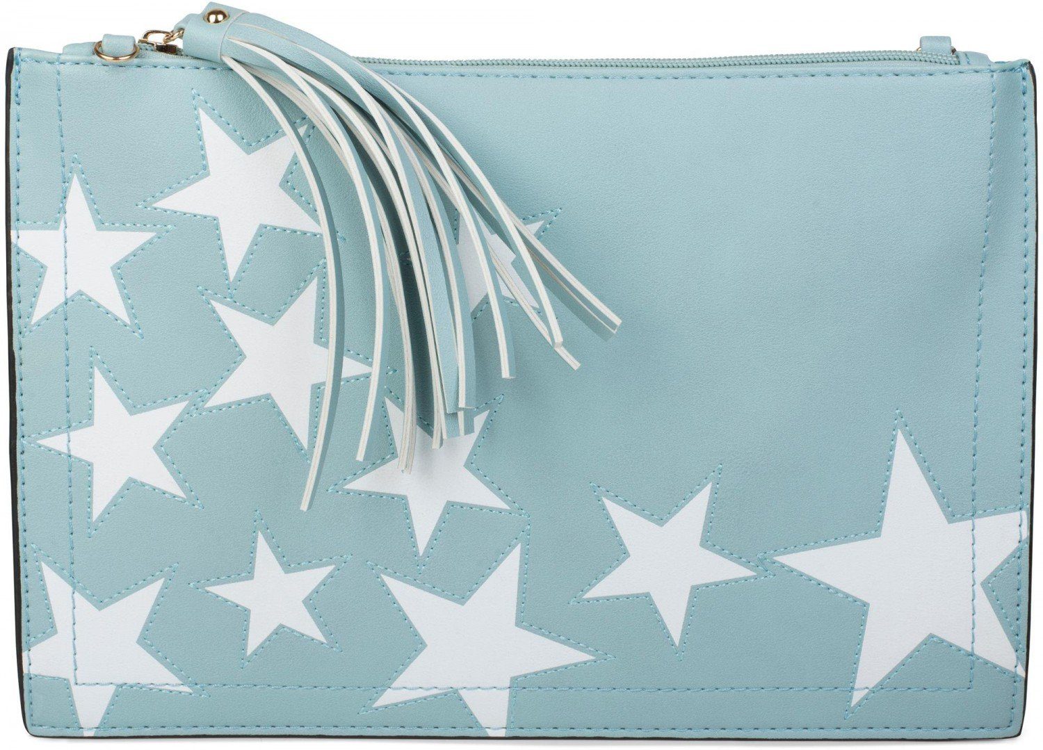 styleBREAKER Clutch Clutch mit Sterne Muster (1-tlg)