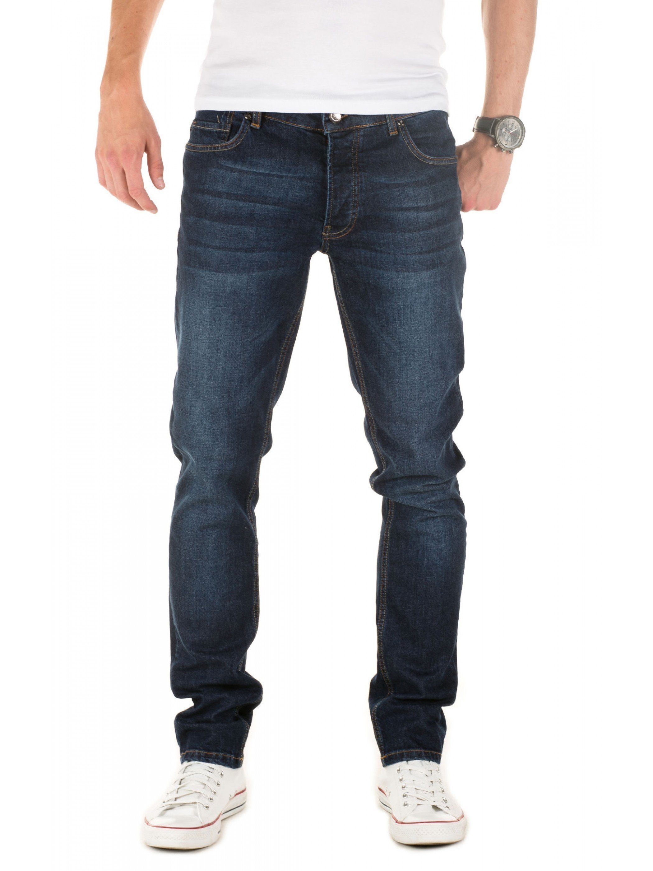 Yazubi Slim-fit-Jeans Edvin Jeans Blau (blue denim 304) | Stretchjeans