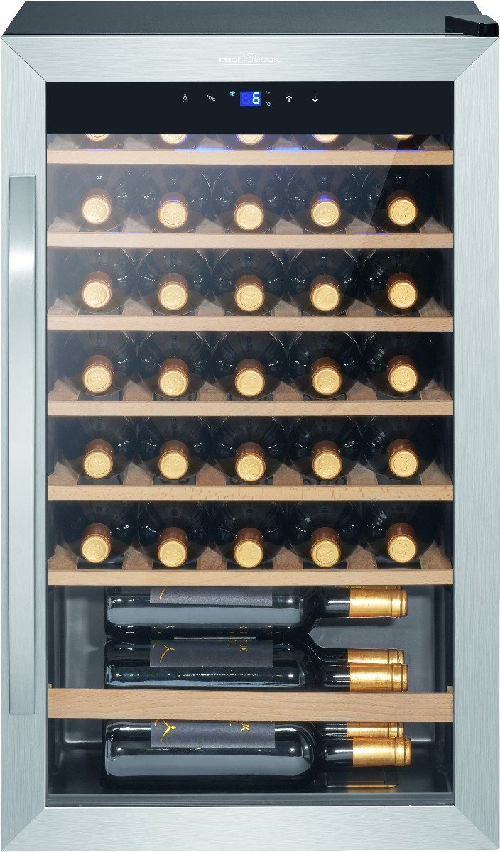 ProfiCook Getränkekühlschrank PC-WK 1235, 84 Weinkühlschrank hoch, 48.2 Flaschen cm für breit, cm 36