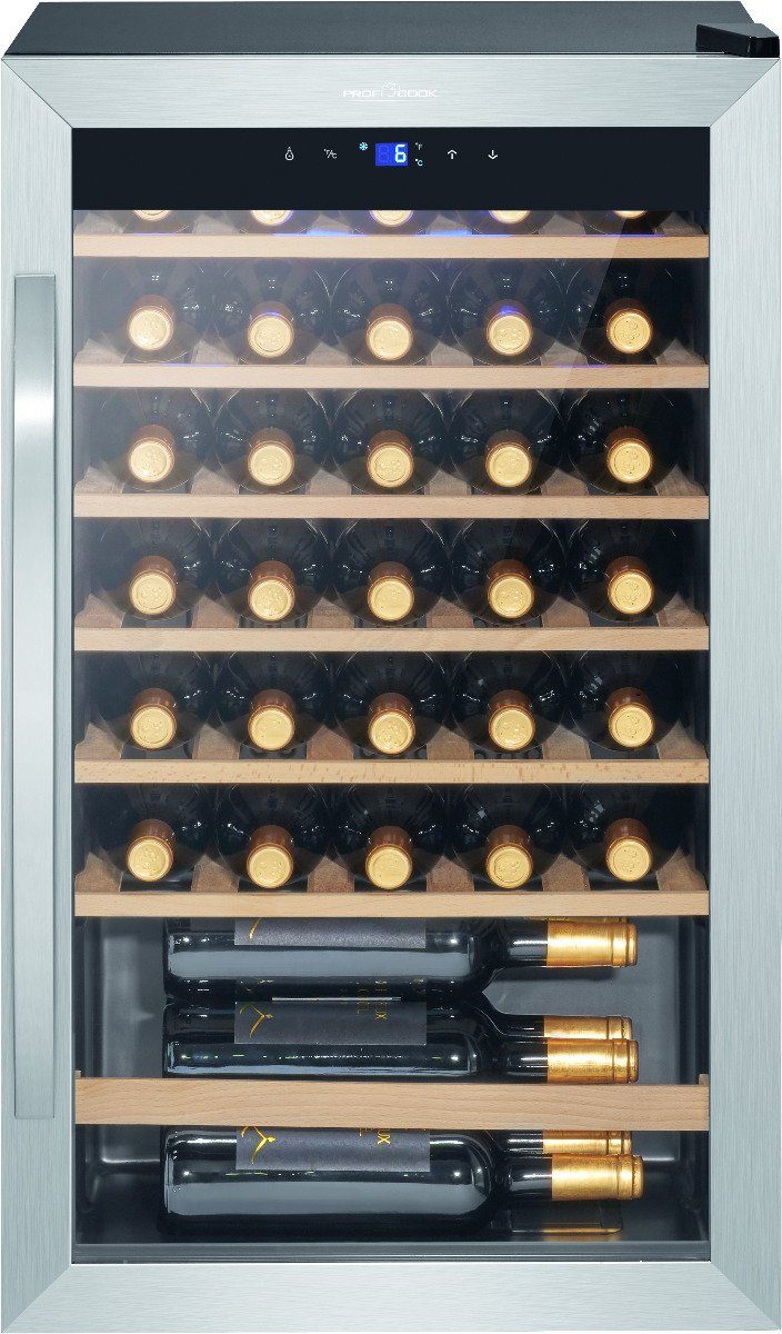 ProfiCook Getränkekühlschrank PC-WK 1235, 84 cm hoch, 48.2 cm breit,  Weinkühlschrank für 36 Flaschen