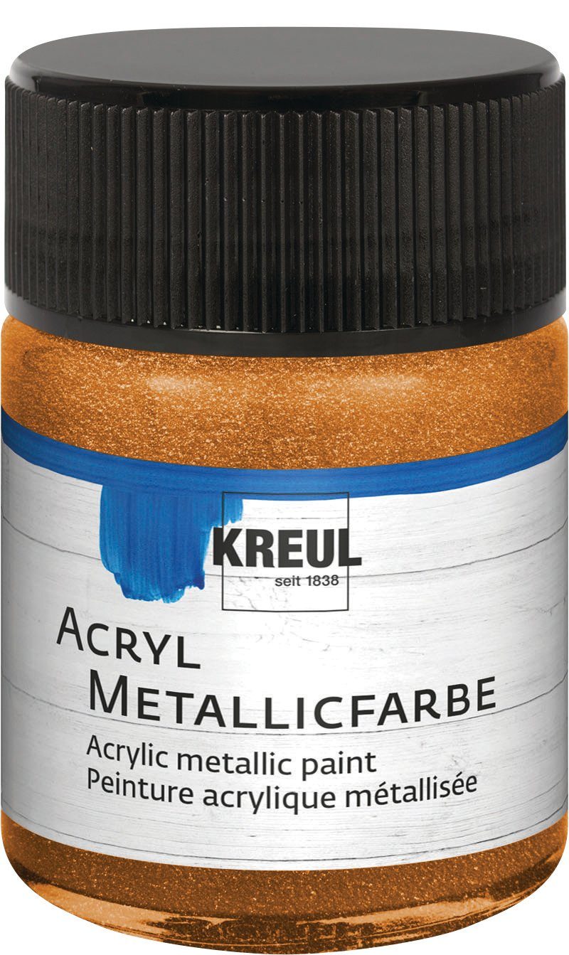 Kreul Metallglanzfarbe Acryl Metallicfarbe, ml Goldbronze 50