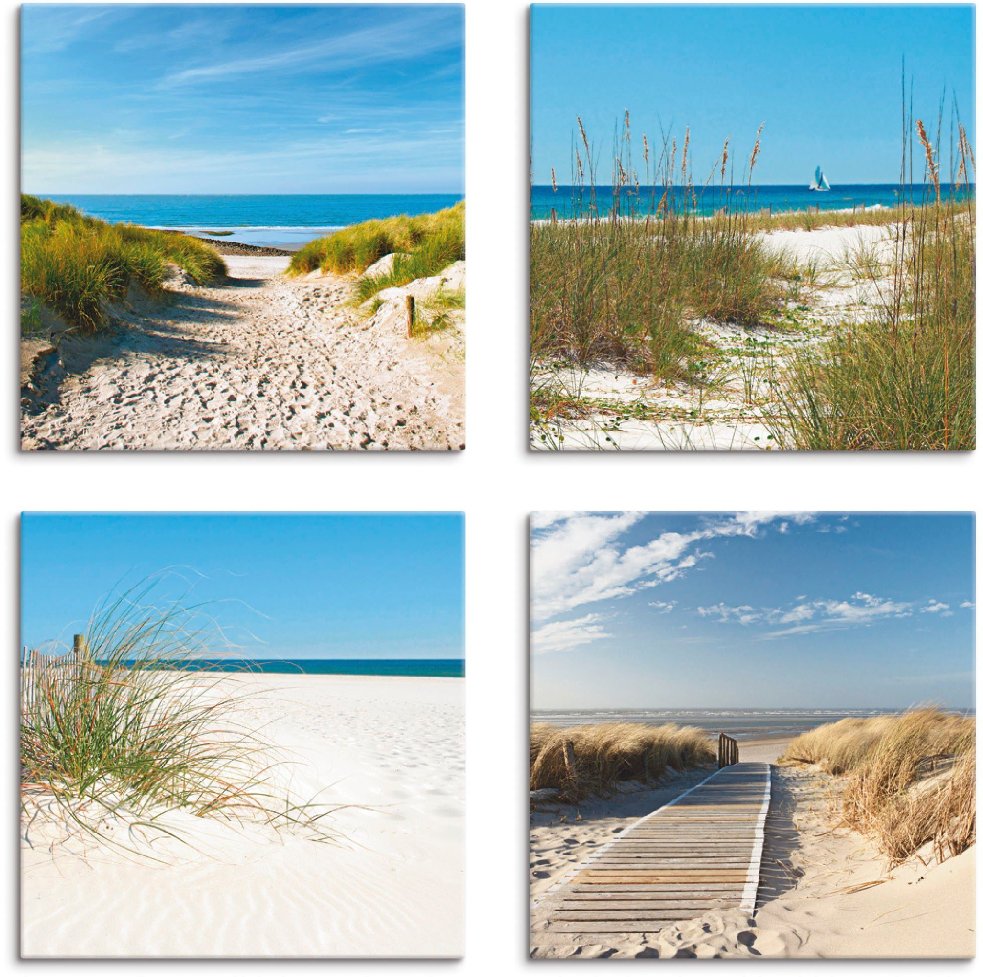 Artland Leinwandbild Strand und Sanddünen, Strand günstig online kaufen