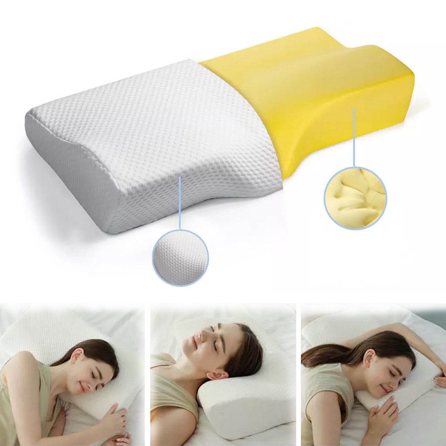 Refined Living Nackenstützkissen Memory-Foam-Nackenstützkissen, Ergonomisch günstig online kaufen