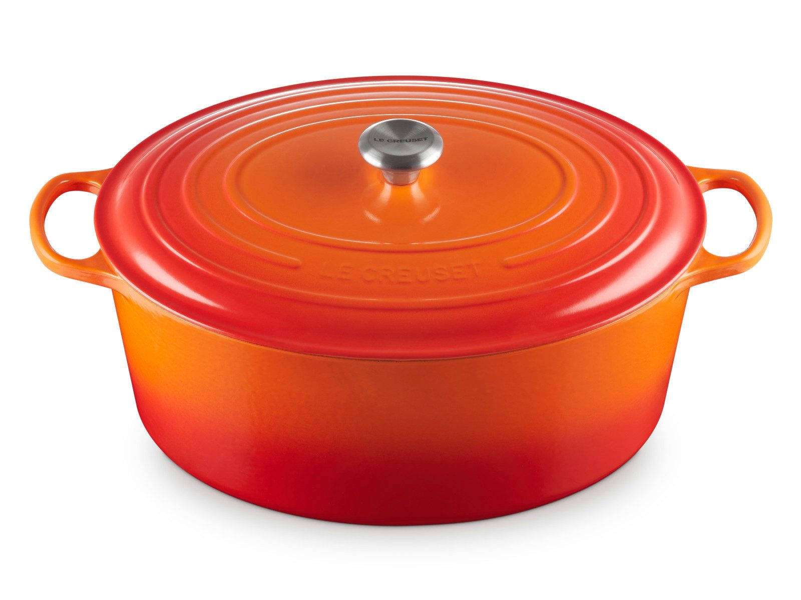 LE CREUSET Каструлі жаровні Каструлі жаровні Signature oval ofenrot 40cm, Emailliertes Gusseisen