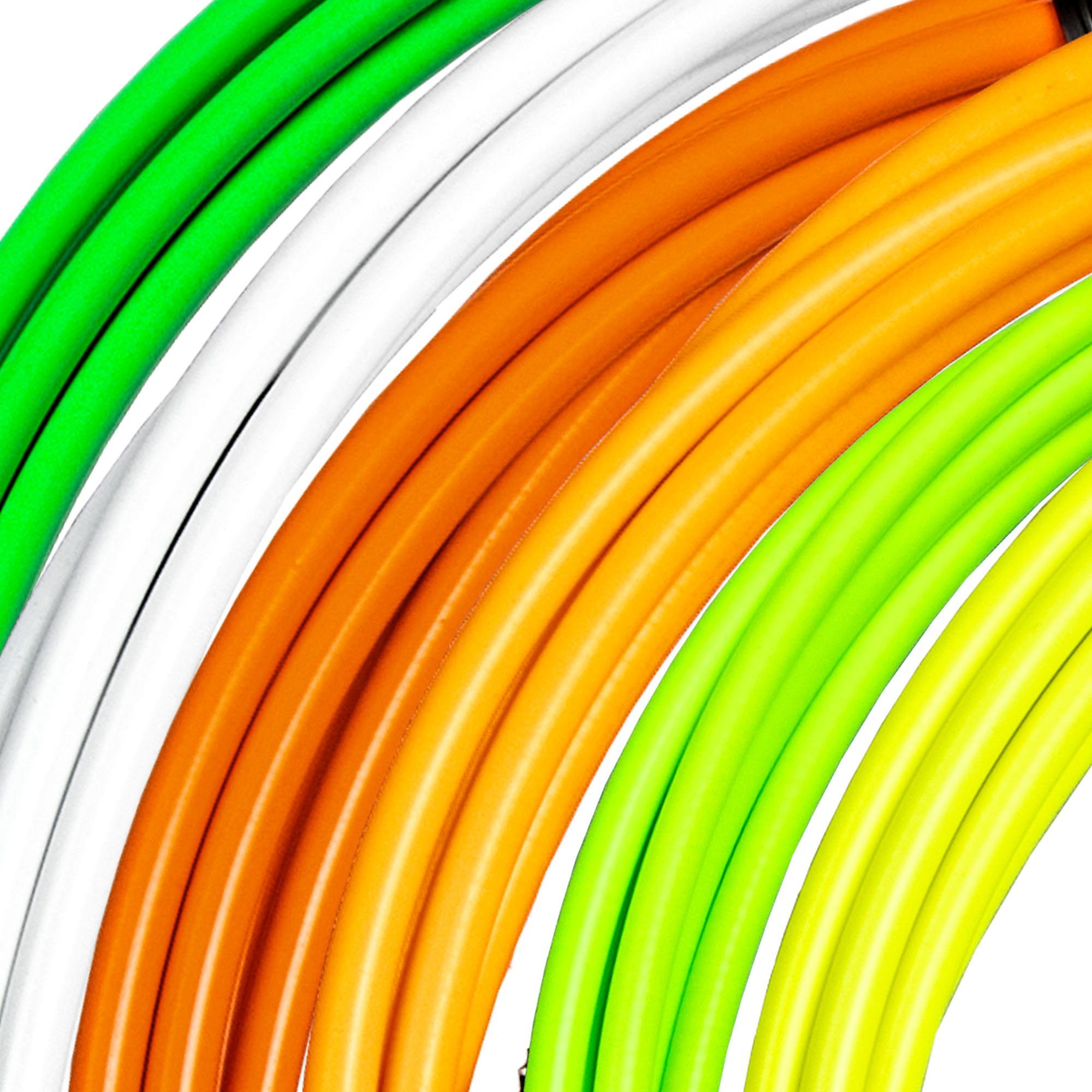 Pentagon Sports Bowdenzug Bowdenzug Set (für vorne und hinten, 15-St., inklusive Montagezubehör), Bowdenzug Fahrrad Bremszug mit Bremszughülle Bremsseil Bremskabel