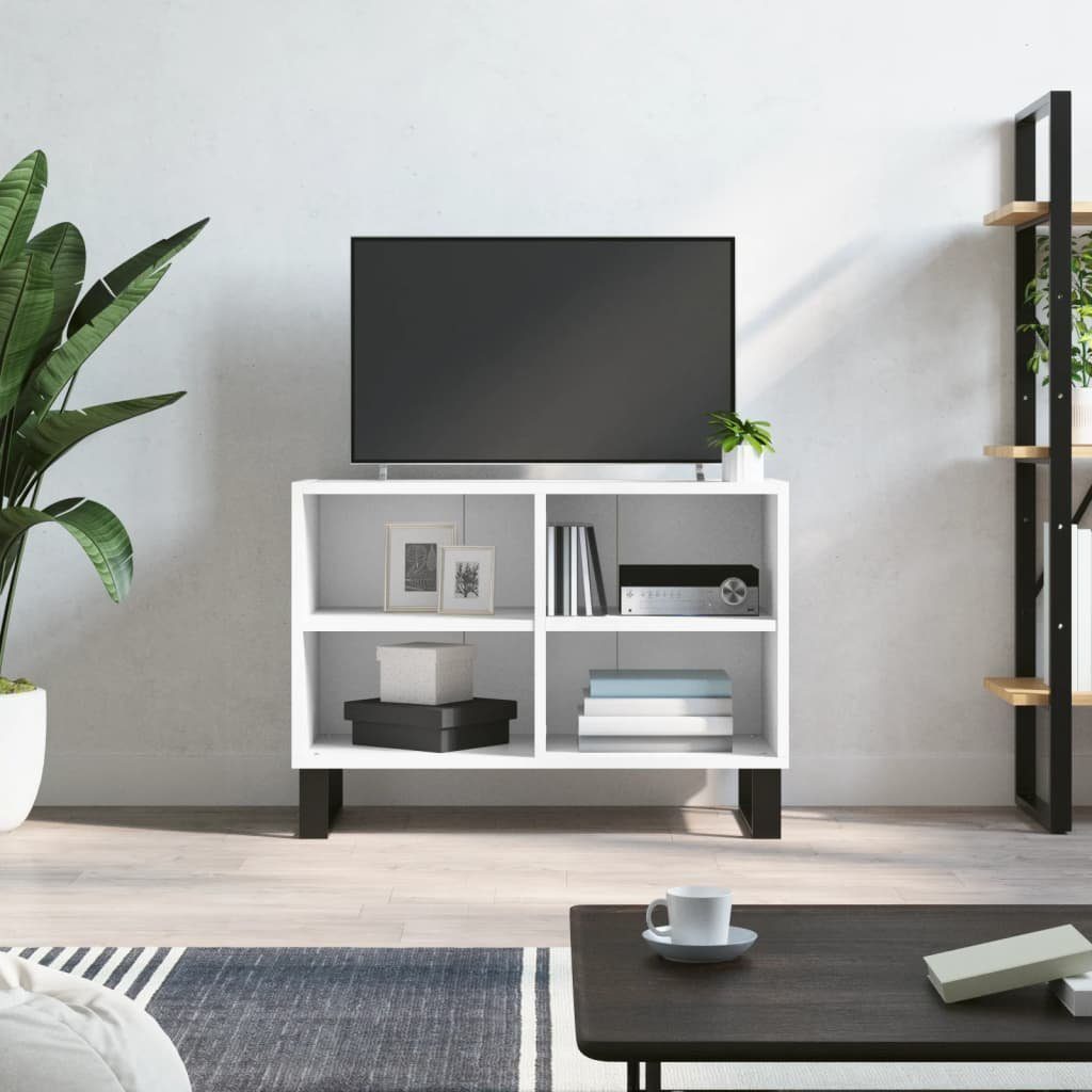 furnicato TV-Schrank Weiß 69,5x30x50 cm Holzwerkstoff
