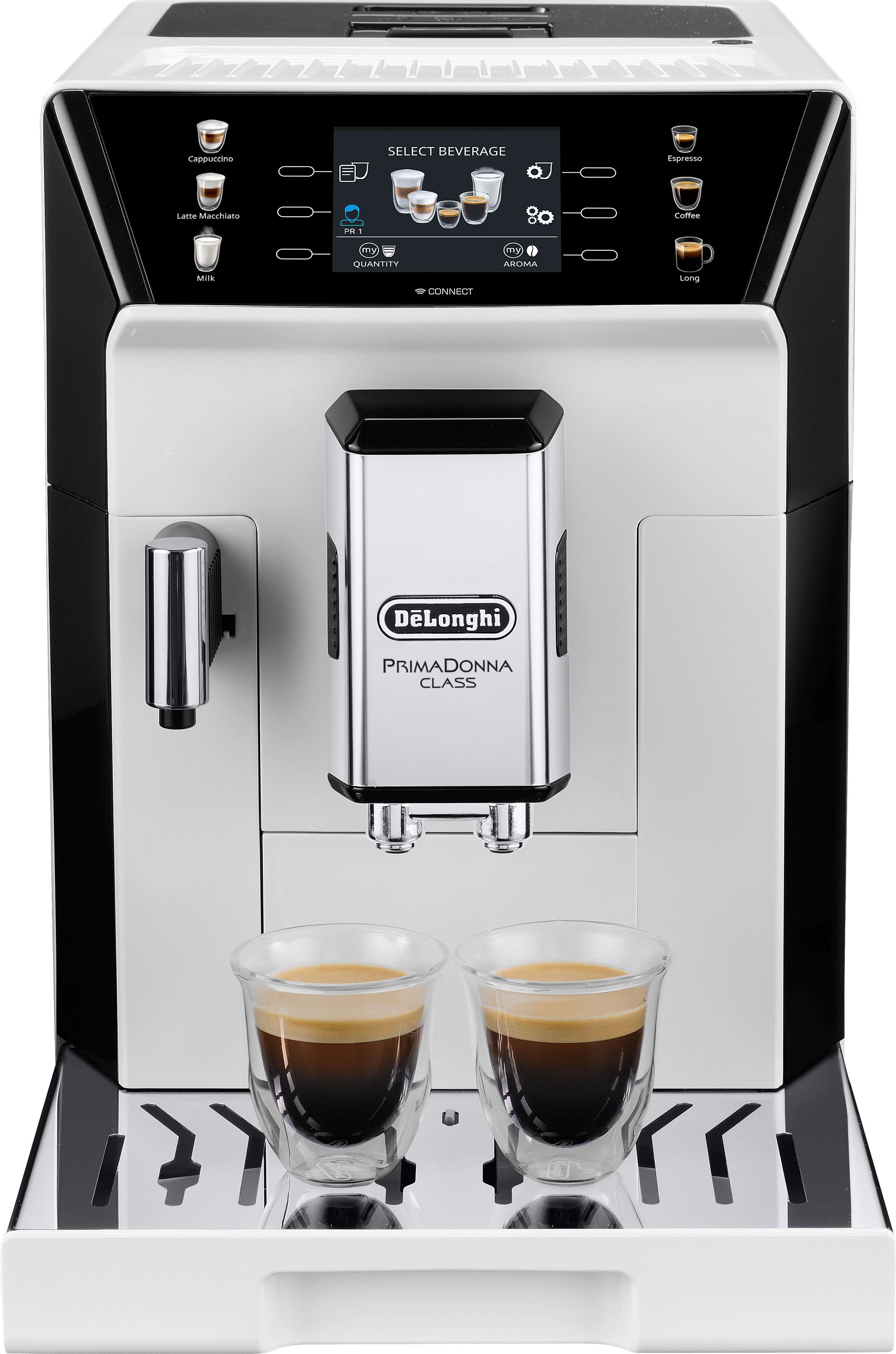 De'Longhi Kaffeevollautomat PrimaDonna Class weiß ECAM 550.65.W