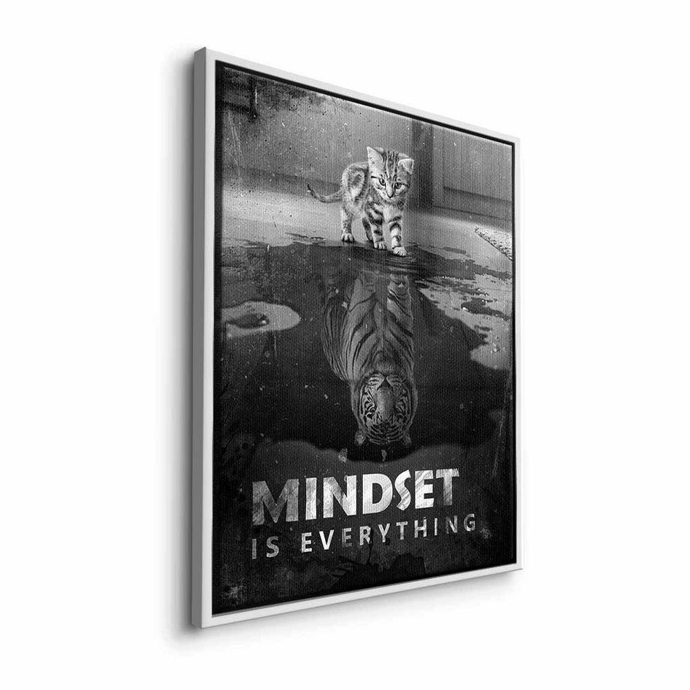 ohne Mindset Englisch, Mo #Tiger xxl Leinwandbild, is Einstellung Rahmen everything DOTCOMCANVAS® ist Leinwandbild alles