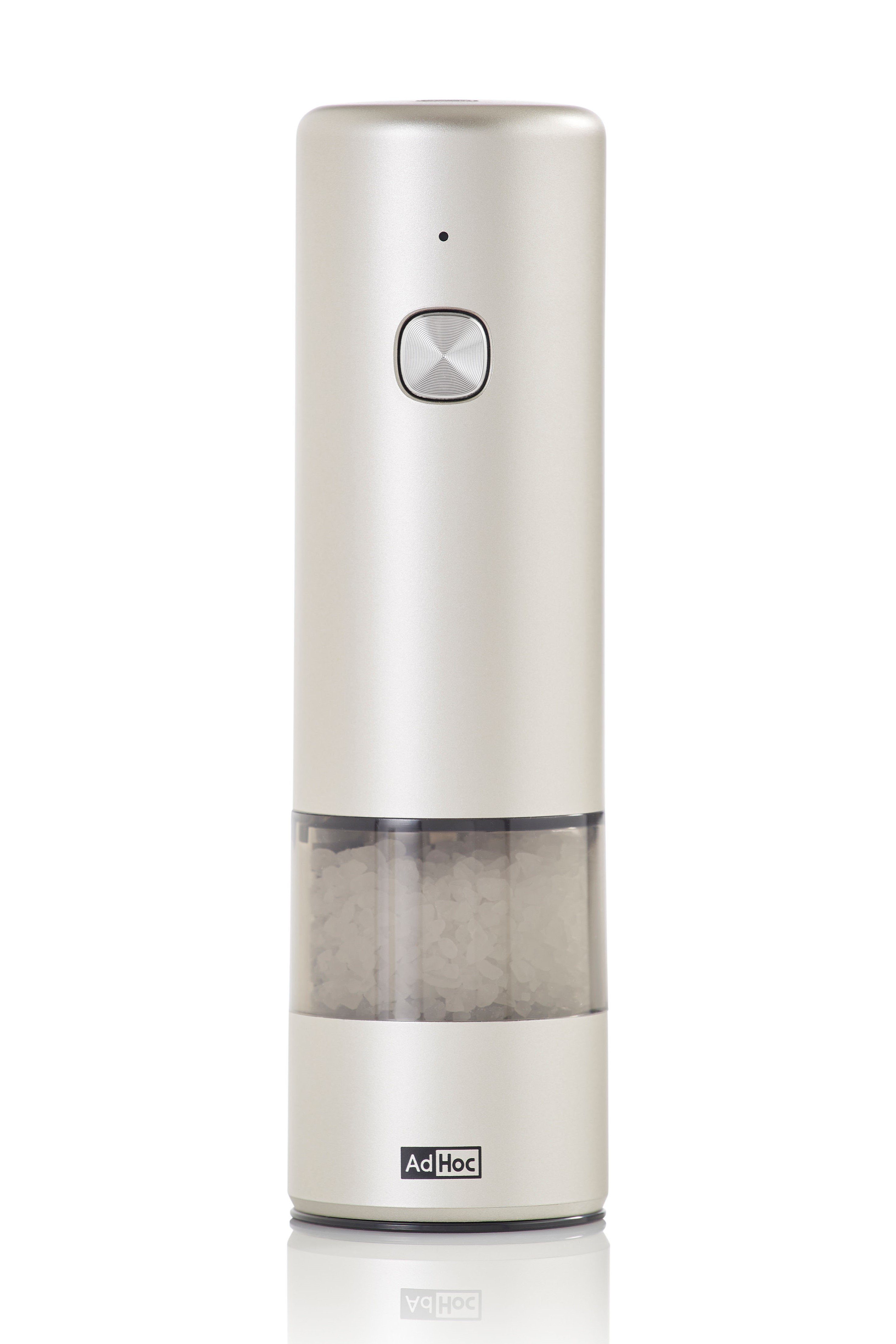 elektrisch, modernen AdHoc Design im i.Mill Gewürzmühle wiederaufladbare Grey Light Salz-/Pfeffermühle