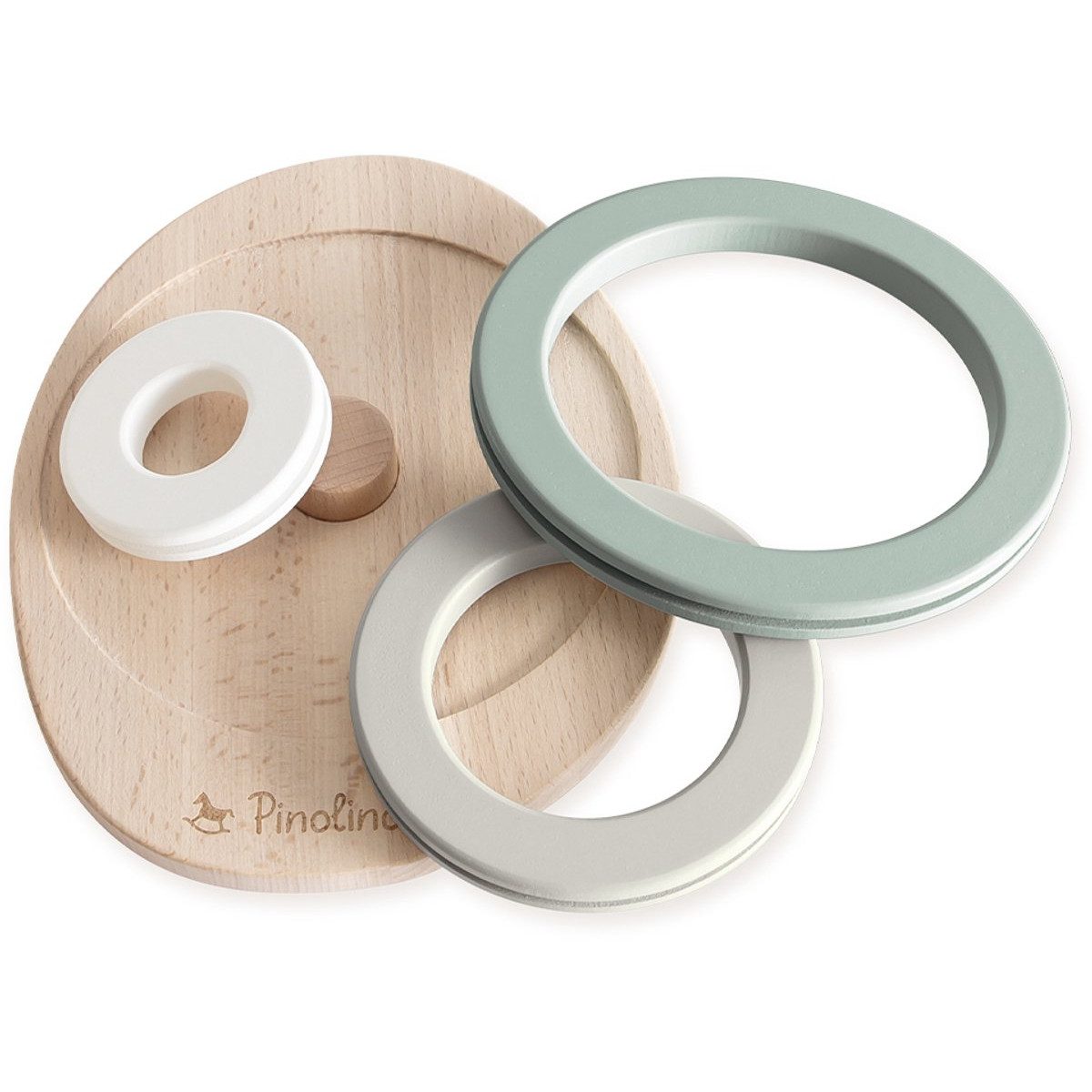 Pinolino® Stapelspielzeug Stapelspiel Holz Balancespiel ab 12 Monaten aus Buchenholz, (4-tlg)