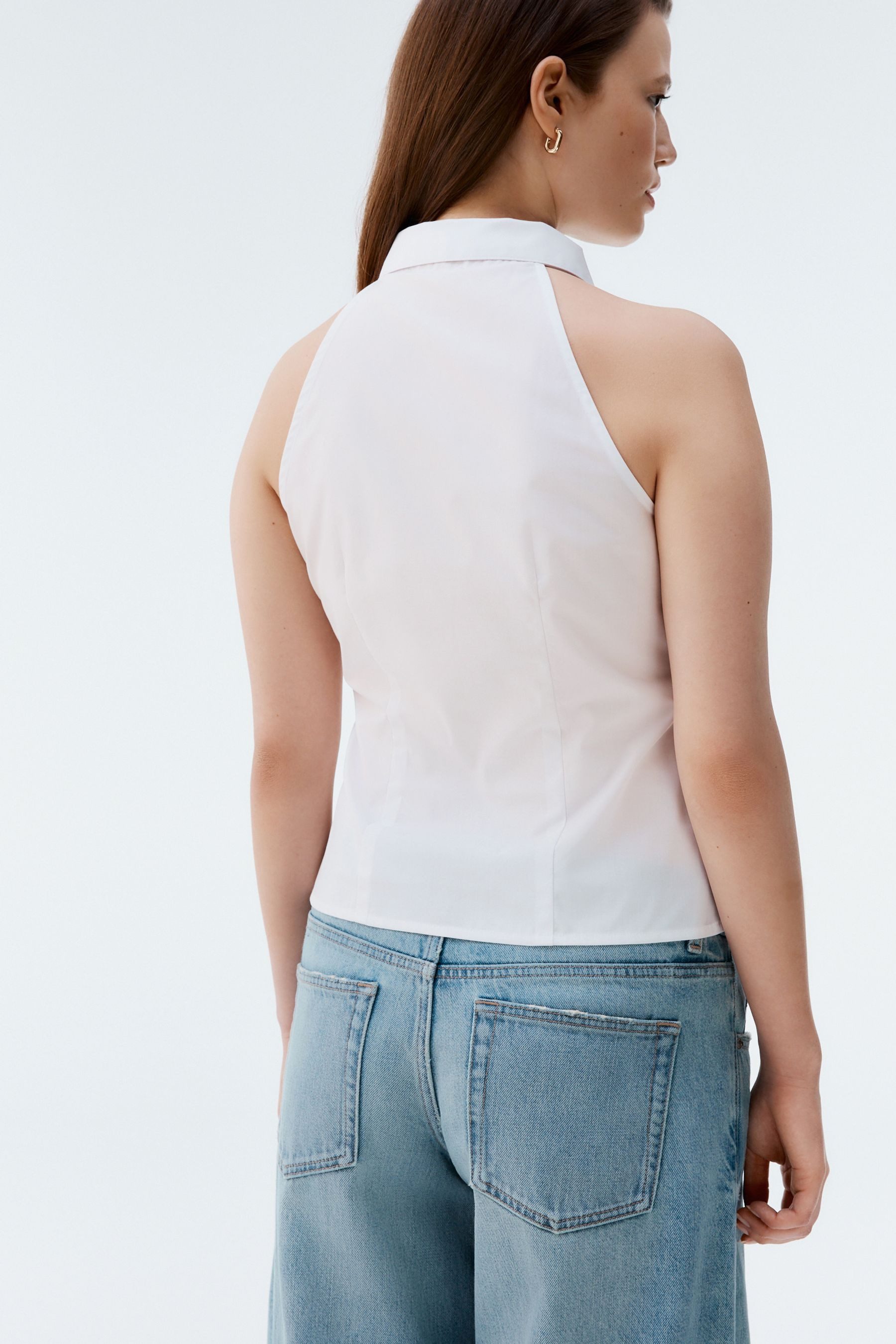 Next Blusentop Ärmellose, körpernahe Bluse (1-tlg) günstig online kaufen
