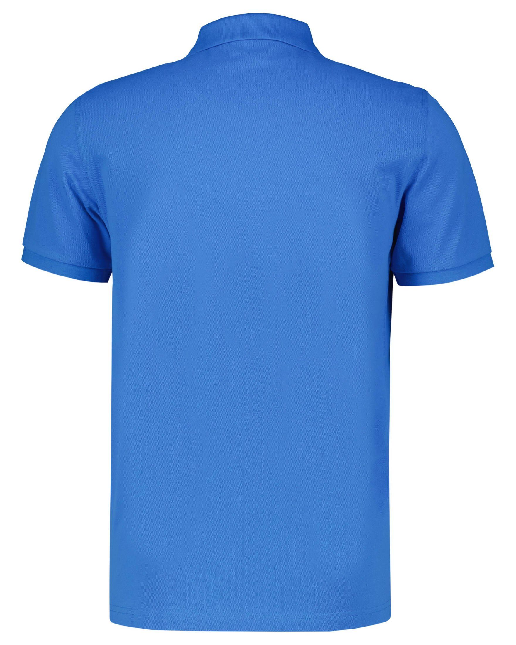 PIQUE Poloshirt Regular Herren (1-tlg) (296) blau Fit Gant Poloshirt