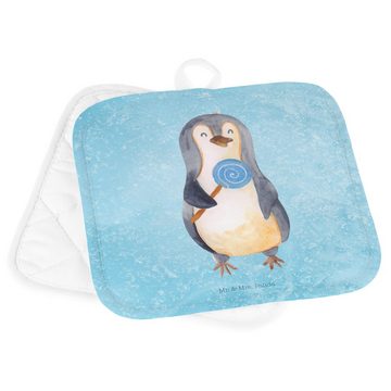 Mr. & Mrs. Panda Topflappen Pinguin Lolli - Eisblau - Geschenk, Ganove, Süßigkeiten, Rebell, Blöd, (1-tlg), Hitzebeständig