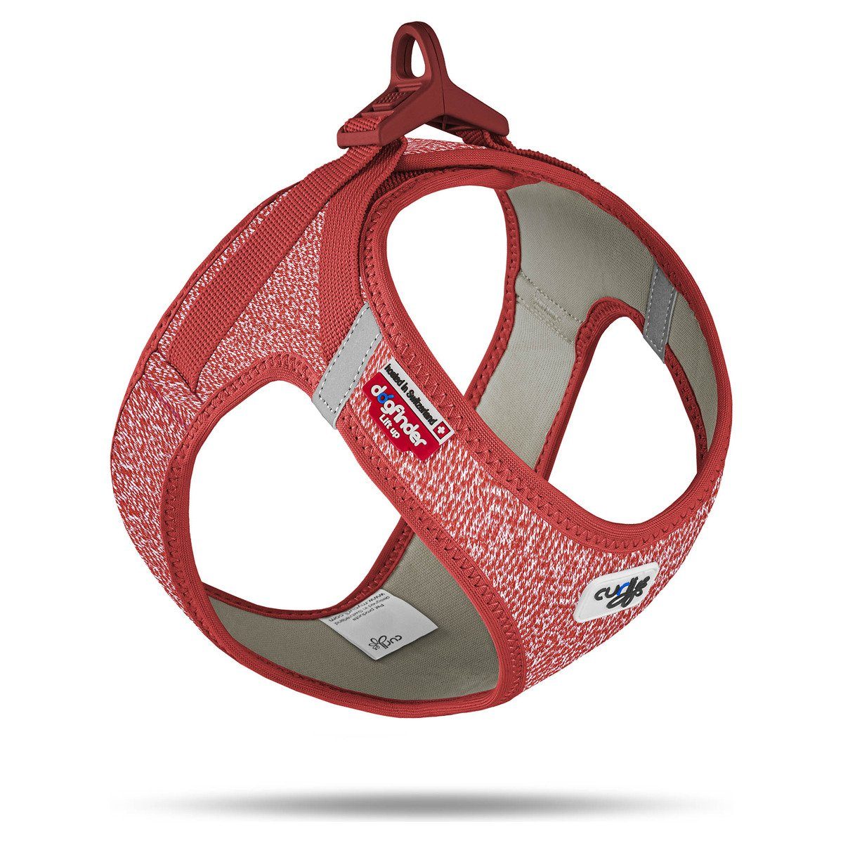 Curli Hunde-Geschirr Clasp Vest Geschirr Merino rot günstig online kaufen