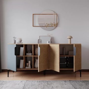 JVmoebel Sideboard Helles Modern Rechteckig Sideboard Wohnzimmer Luxus Design, Made in Europa