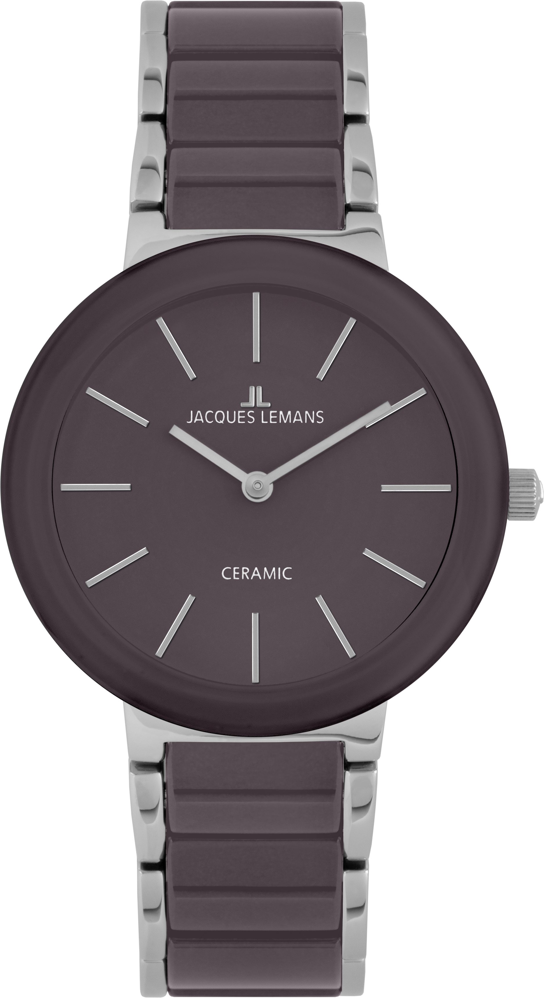 Jacques Lemans Quarzuhr Monaco 42-7ZD, Armbanduhr, Damenuhr, Keramik, analog